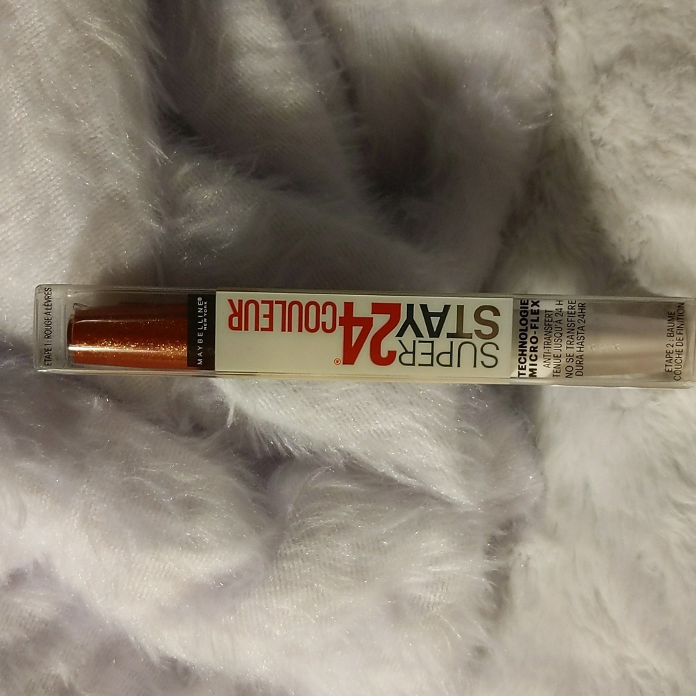 Maybelline| NWOT Super Stay 24hr Color 2 Step Lip Color 915 Sultry Amber